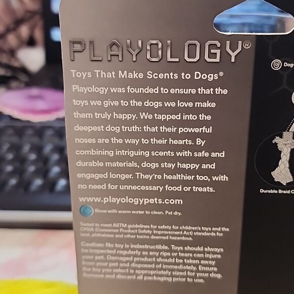 PLAYOLOGY Toys That Makes Scents To Dogs 1 small Dri-Tech Rope NIP - Picture 3 of 4